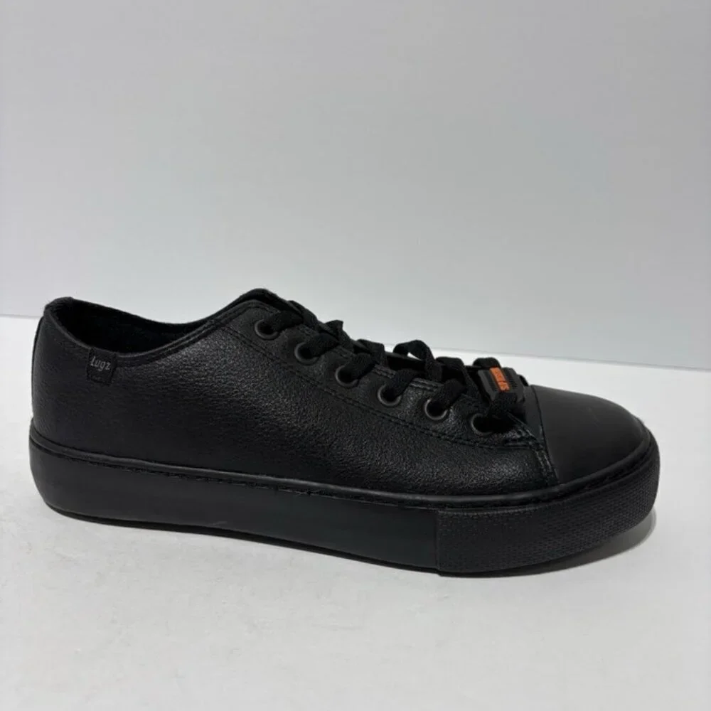 Lugz Women’s Stagger Lo Slip Resistant Sneakers Black, Size 7.5 M
